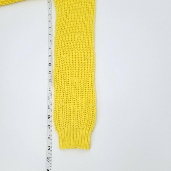 ^ Abound Women's Large Ribbed Knit Dolman Sweater - Yellow - Picture 8 of 8